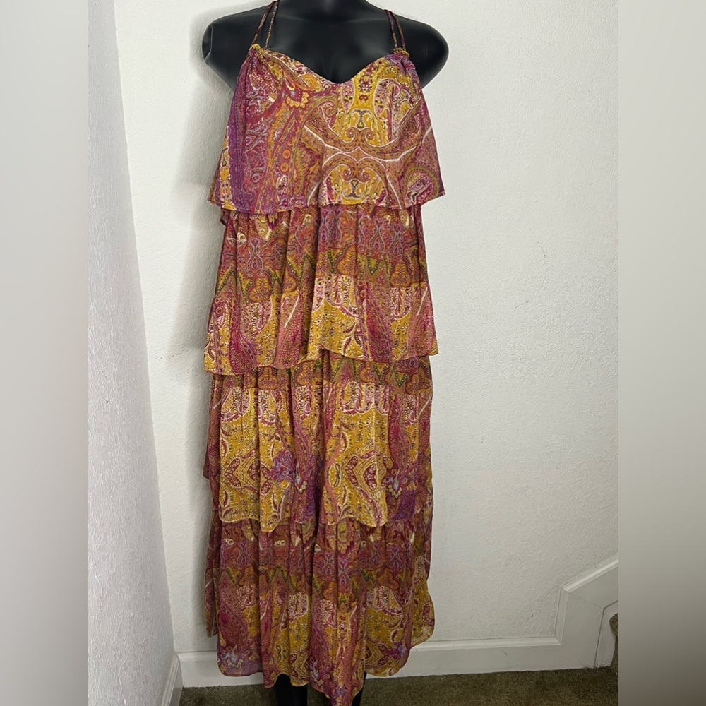 Zara Printed Ruffled Dress Multicolored - Picture 5 of 7